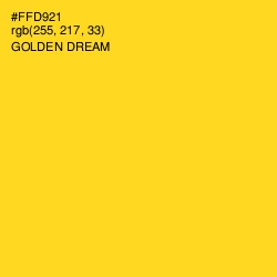 #FFD921 - Golden Dream Color Image